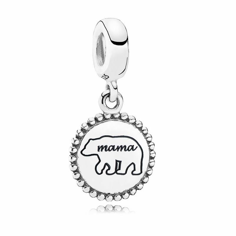 Pandora Mama Bear Dangle Charm Ireland - Sterling Silver - 867910AQK